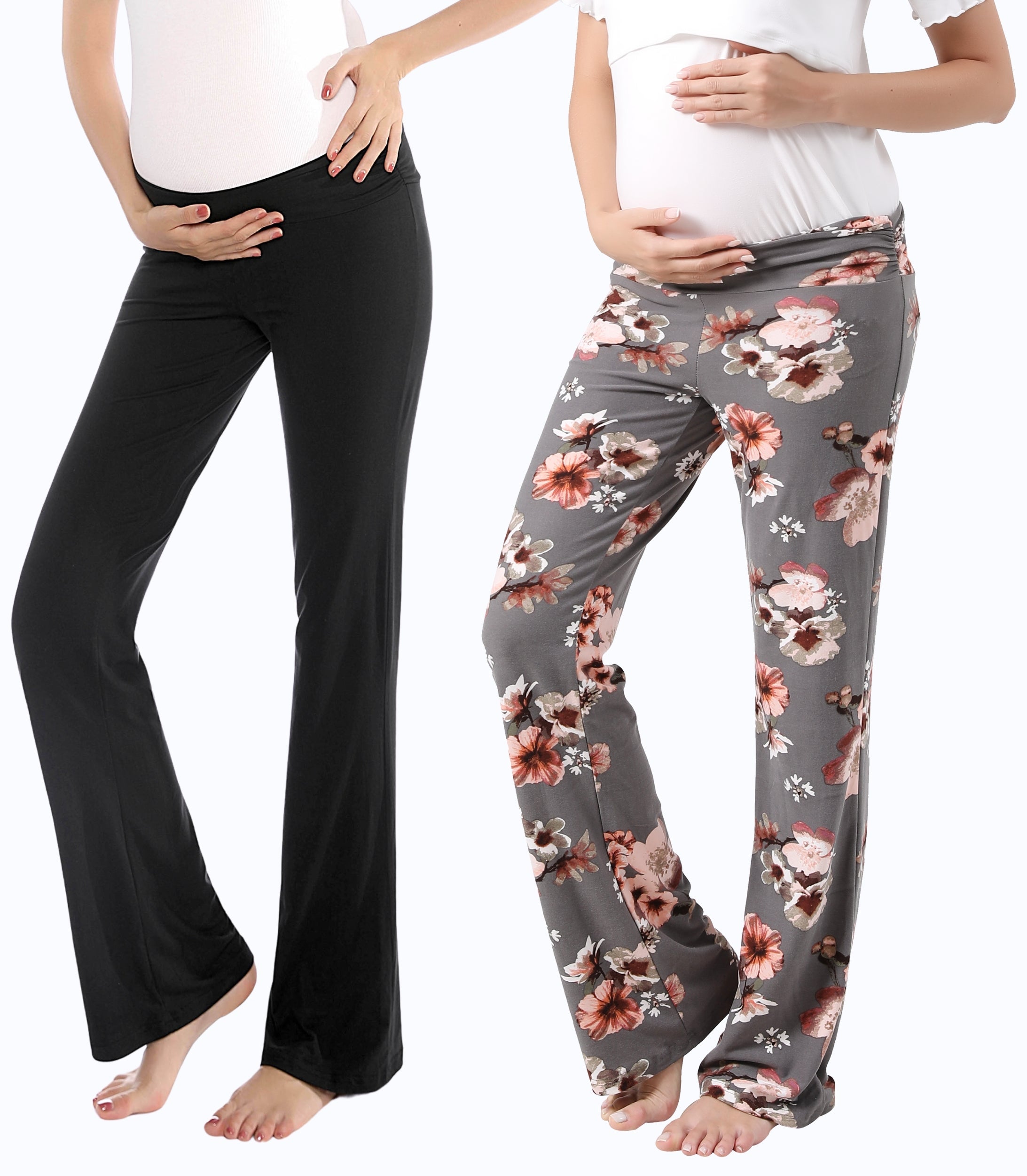 Below Bump Maternity Postpartum Pajama Pants (2 Pack)